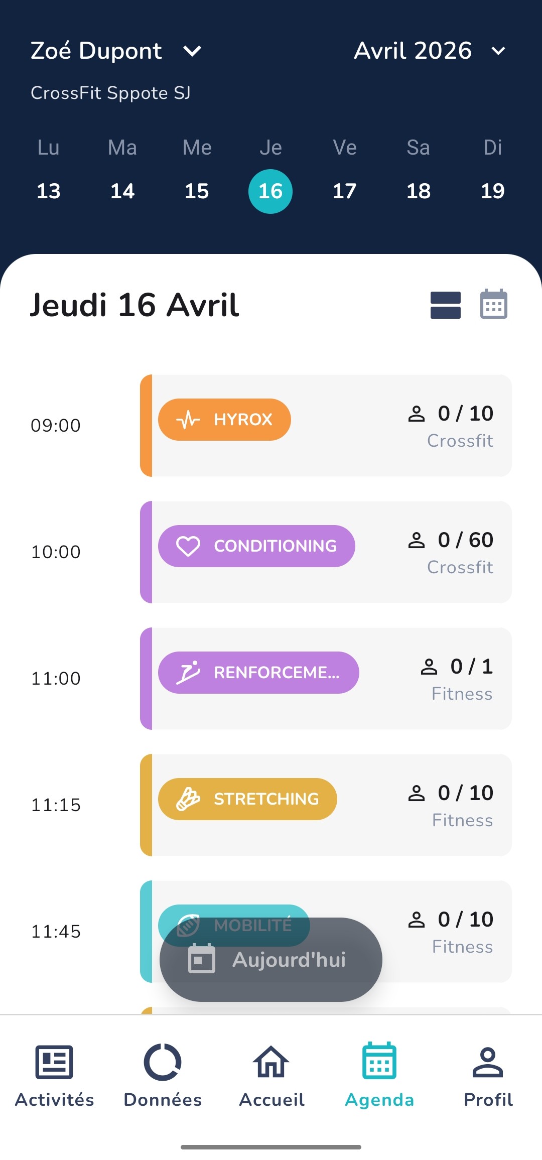 App Sppote — écran 2